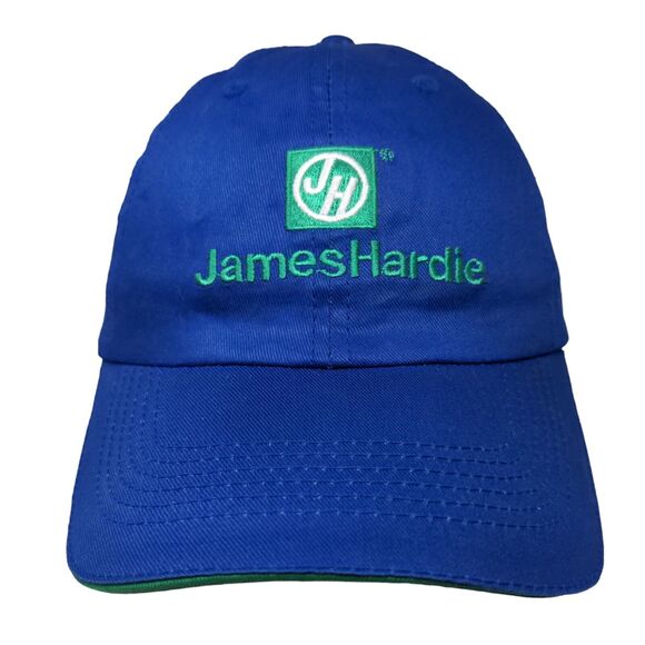 James Hardie Lowe's Strapback Hat Blue One Size Adjustable Embroidered Cotton - Picture 1 of 8